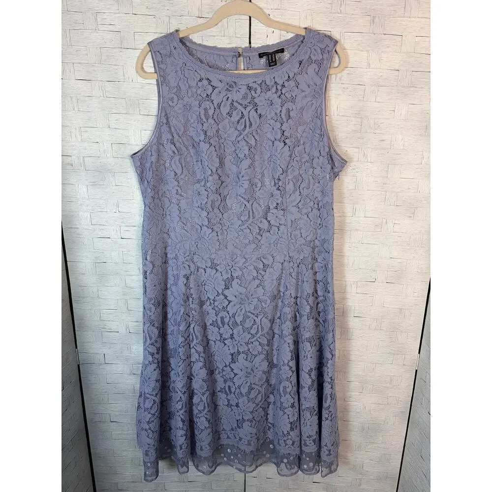 Isaac Mizrahi women’s dress sleeveless lace evening wedding guest plus size  - Picture 1 of 11